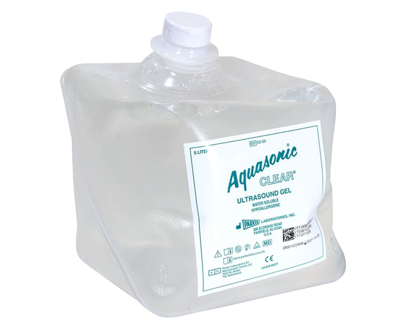 Aquasonic CLEAR® Ultrasound Gel 5l SONICPAC with Dispenser 1per box 4per case Wide Aquasonic CLEAR® Ultrasound Gel 5 litres with refillable dispenser - Image 1